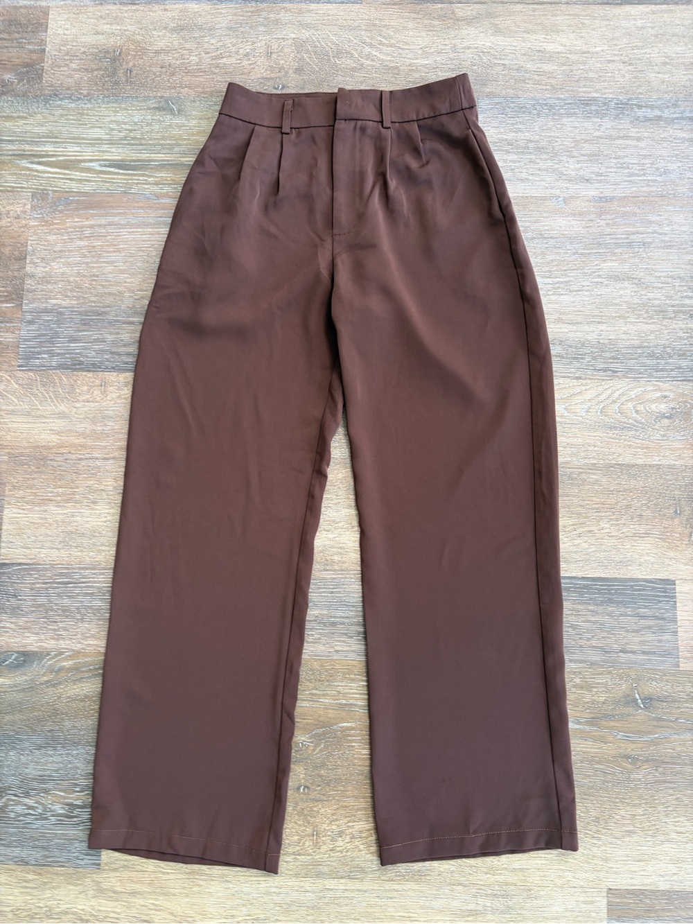 NWOT Peppermayo brown wide leg pants linen blend size 4
